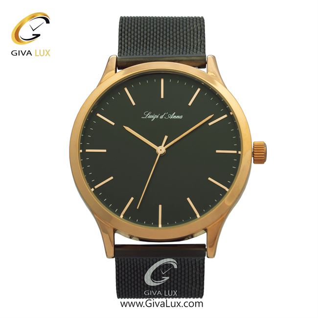 ساعت مچی اورجینال مردانه LdA رزگلد | مشکی| مشکی| کد رفرنس 2157